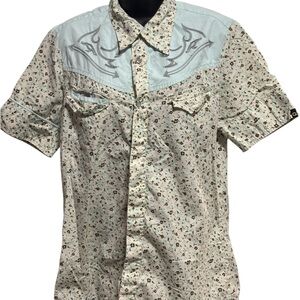 Men's Vintage Western Floral Shirt